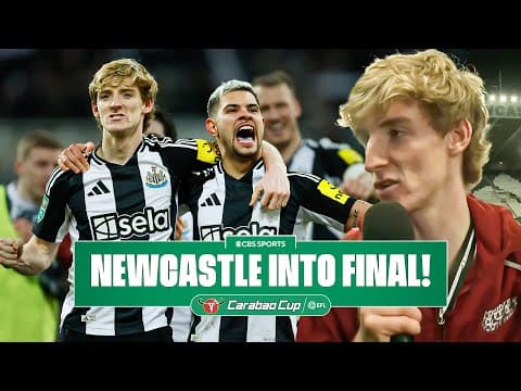 "We won the duels" Anthony Gordon & Eddie Howe react as Newcastle reach Carabao Cup Final