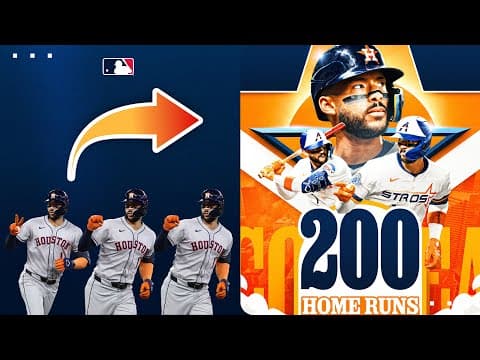 200 CAREER HOMERS for Carlos Correa! It's only right it was with the Astros 💪