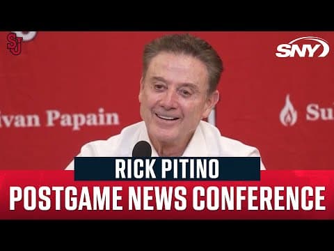 Rick Pitino on St. John's going with bigger starting lineup again in rout of Marquette