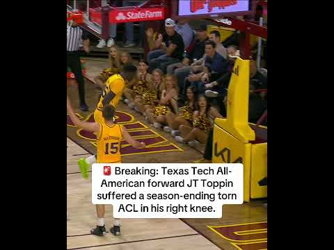 Toppin suffered the injury in Tuesday night’s loss to Arizona State, the school announced