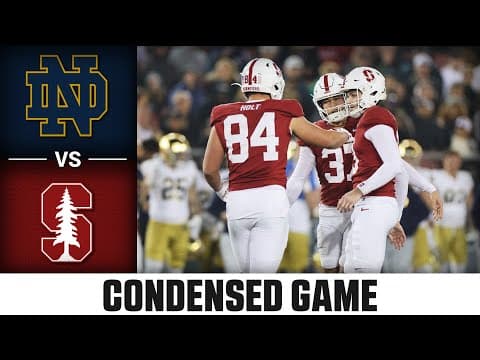 Notre Dame vs Stanford Condensed Game | 2025 ACC Football
