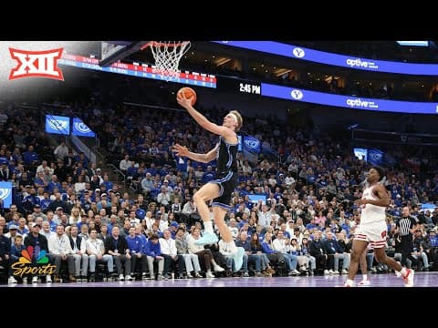 Richie Saunders, AJ Dybantsa put on a show vs. Wisconsin | Big 12 Basketball on NBC