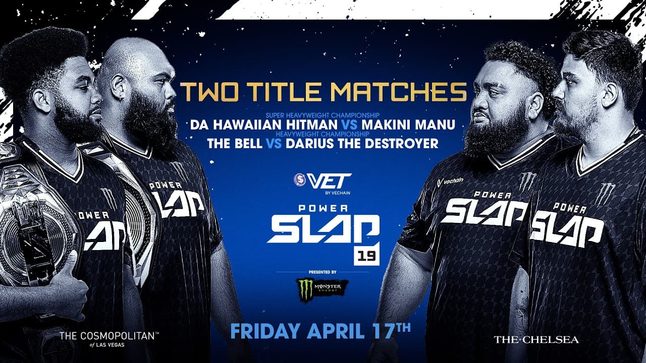 Power Slap 19: Da Hawaiian Hitman vs Manu Prelims | April 17