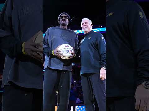 Pascal Siakam was Recognized Pregame at Gainbridge Fieldhouse for his Fourth All-Star Selection 🤩
