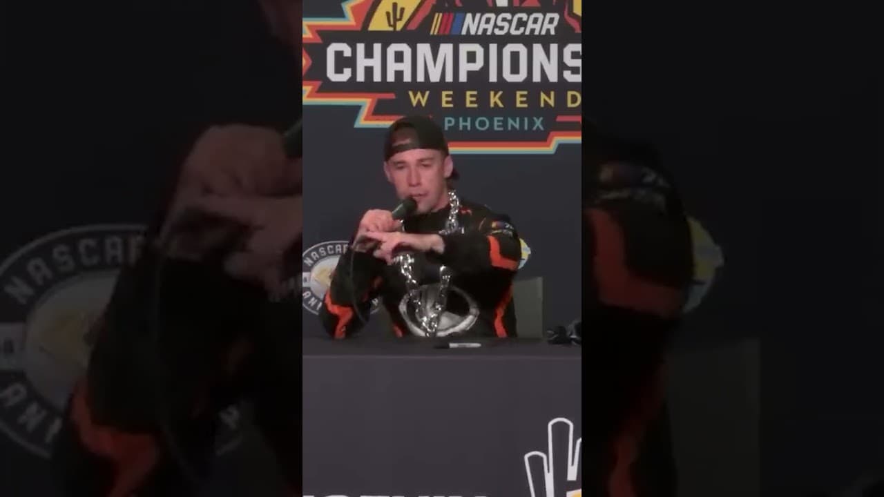 Is this NASCAR's greatest interview? 🍻