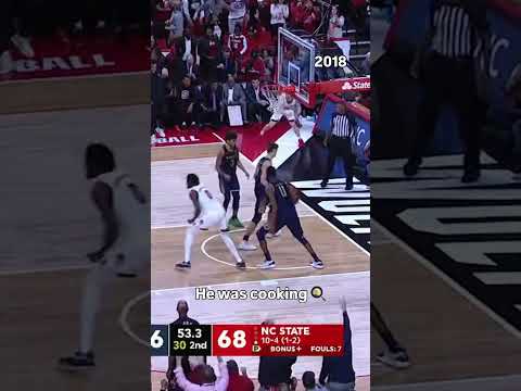 No one could guard him 😱 #ncstate #accbasketball #collegebasketball