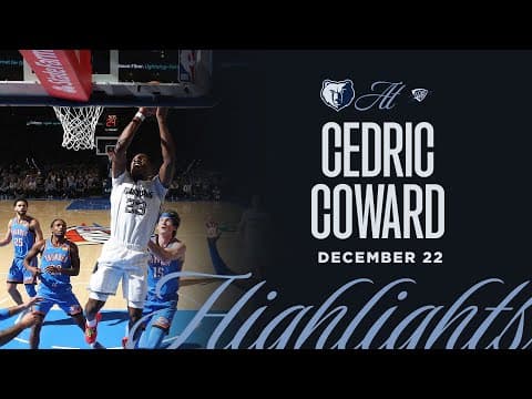 Cedric Coward Highlights vs. Oklahoma City Thunder