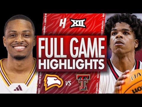 Winthrop vs Texas Tech - FULL GAME HIGHLIGHTS | December 28, 2025 | BIG 12 College Basketball
