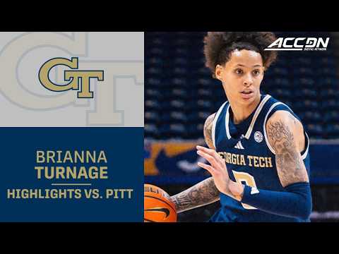Georgia Tech Guard Brianna Turnage Highlights vs. Pitt