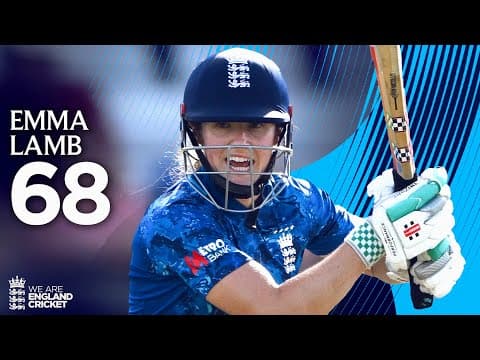 Half-Century vs India | Emma Lamb Shines With The Bat | England Women vs India