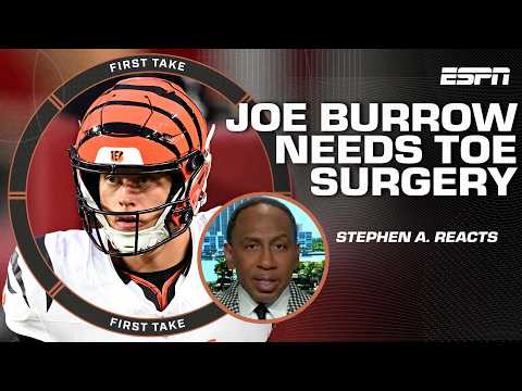 Stephen A. Smith is 'DEVASTATED' for Joe Burrow needing surgery | First Take
