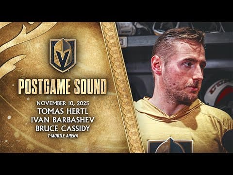 🎥 POSTGAME SOUND: Hertl, Barbashev & Cassidy