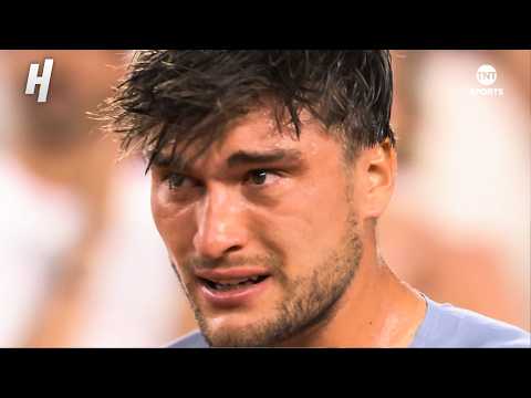 Collignon gets EMOTIONAL after beating Ben Shelton 😭