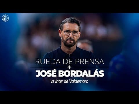 🎙️ Rueda de prensa de José Bordalás previa al enfrentamiento contra el Inter de Valdemoro
