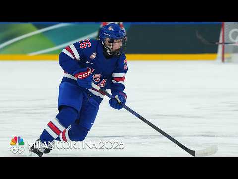 Kendall Coyne Schofield sneaks in for 2-0 USA lead vs. Italy | Winter Olympics 2026 | NBC Sports