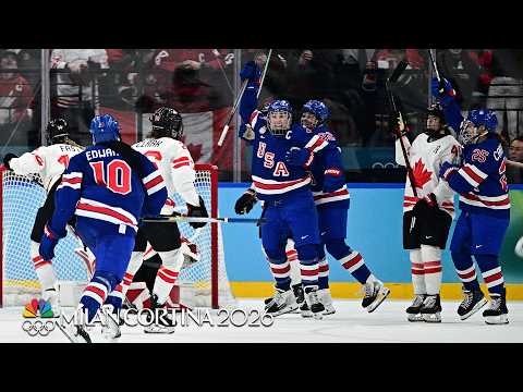 Hilary Knight's HISTORIC goal forces OT for Team USA vs. Canada | Winter Olympics 2026 | NBC Sports