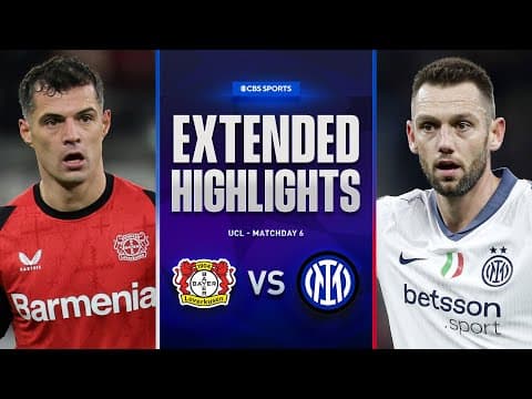 Bayer Leverkusen vs. Inter: Extended Highlights | UCL League Phase MD 6 | CBS Sports Golazo
