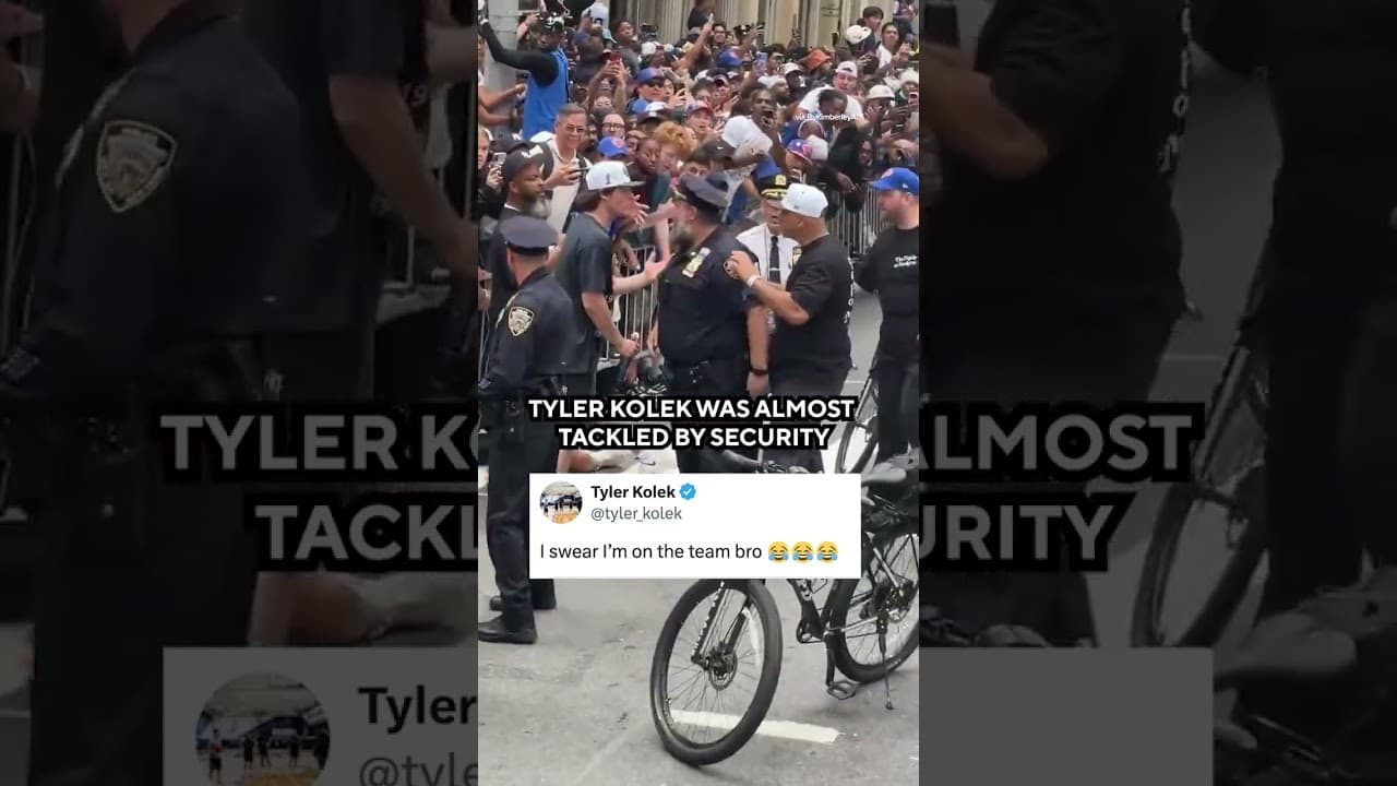 Tyler Kolek was mistaken for a fan 😳