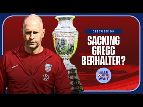 What if the USMNT underperforms during the Copa America? | Call It What You Want