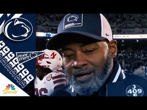 'It's my locker room' - Penn State interim HC Terry Smith | Big Ten on NBC