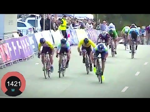 1000 WATTS FOR 30 SECONDS : Australian Criterium Sprint Finish