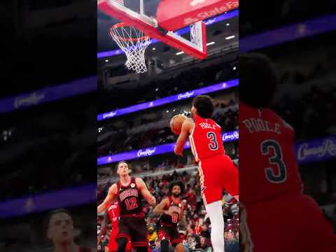Jose Alvarado dishes to Jordan Poole for transition layup #pelicans #bulls #highlights