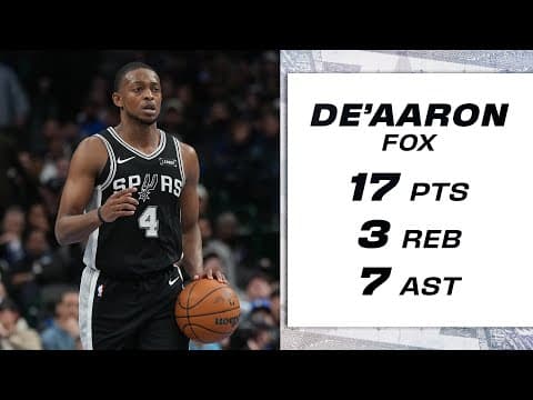Mr. Fourth Quarter! De'Aaron Fox Goes Off in Dallas to Seal the Win