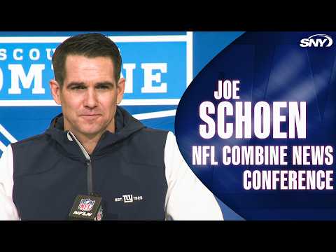 Giants GM Joe Schoen on John Harbaugh, Jaxson Dart, Cam Skattebo and more at NFL Combine