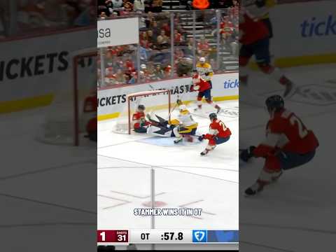 STAMMER WINS IT IN OVERTIME AGAINST FLORIDA 🗣️🗣️ #nhlhighlights #predsnhl