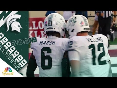 Nick Marsh gives Michigan State the lead against Indiana | Big Ten on NBC Sports