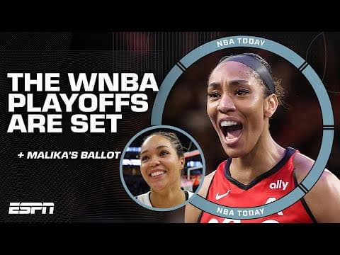 WNBA PLAYOFFS PREVIEW 🏀 Aces vs. Storm, Valkyries vs. Lynx & A'ja for MVP?! 👀 | NBA Today