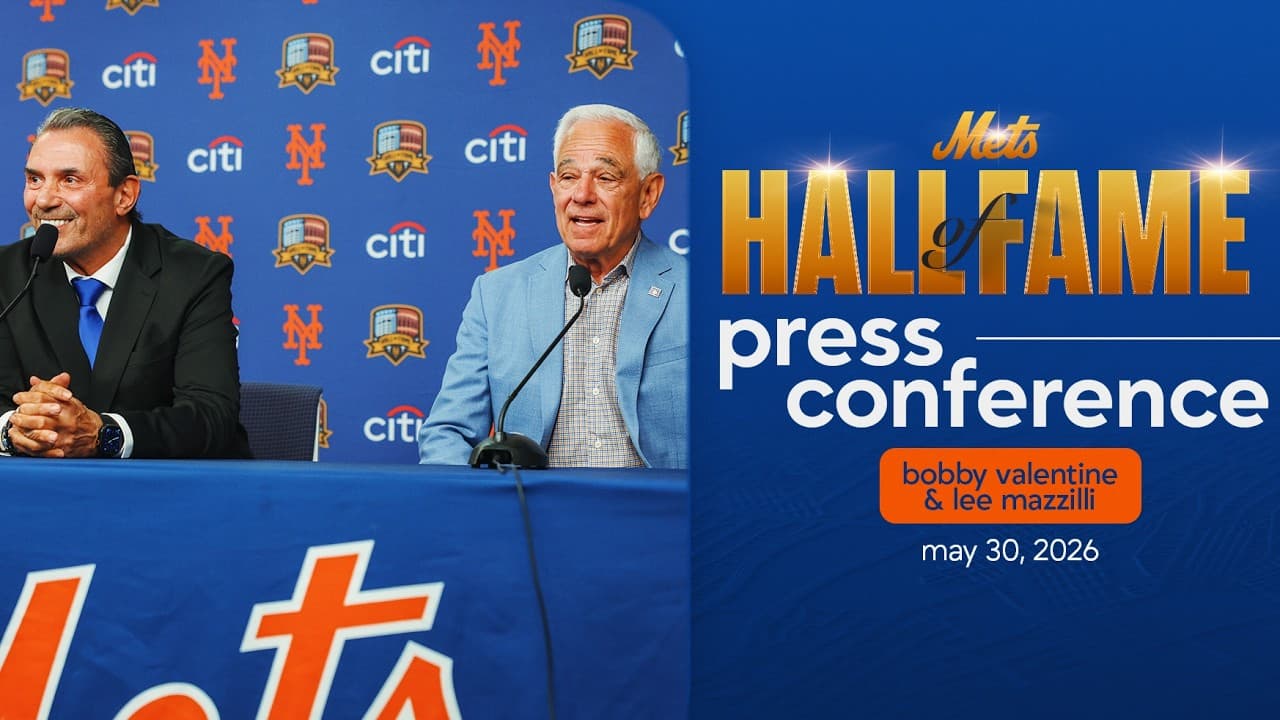 LIVE: Lee Mazzilli and Bobby Valentine Mets Hall of Fame Induction Press Conference | May 30, 2026