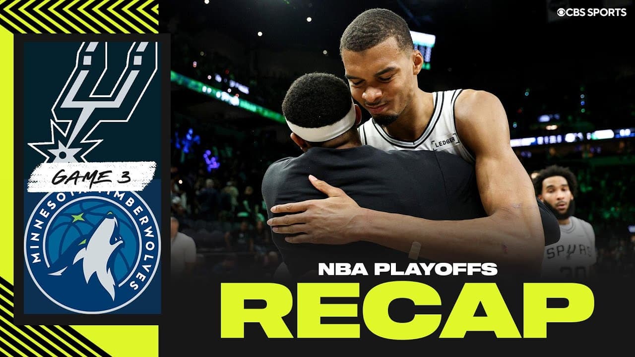 Victor Wembanyama's double-double lifts Spurs past Timberwolves | 2026 NBA Playoffs