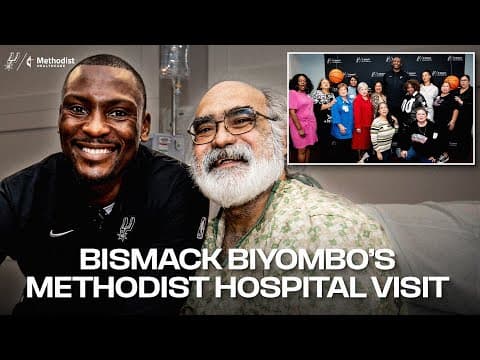 Bismack Biyombo Visits Cancer Survivors & Patients at Methodist Hospital