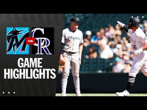 Marlins vs. Rockies Game Highlights (9/18/25) | MLB Highlights