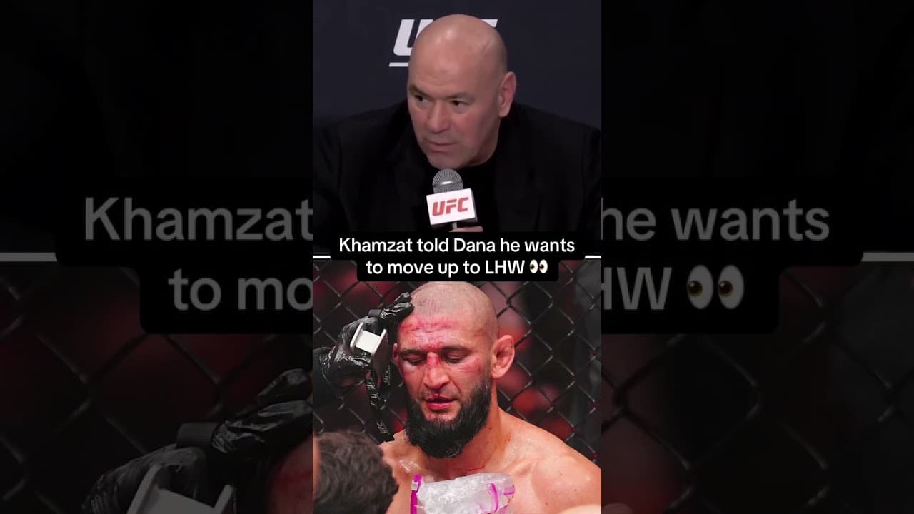 Khamzat Chimaev sounds ready for 205 next 👊 #UFC328