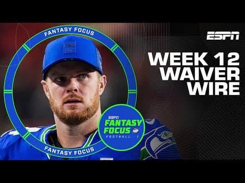The BEST Playoff Stashes on the Waiver Wire | Fantasy Focus 🏈