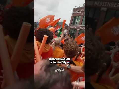 Dutch fans flood Kansas City in a sea of orange 🇳🇱 #FIFAWorldCup #Netherlands