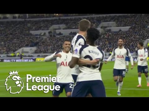Micky van de Ven's header puts Spurs 1-0 in front of Everton | Premier League | NBC Sports