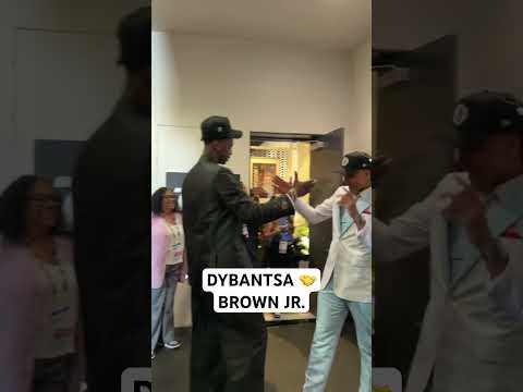 AJ Dybantsa and Mikel Brown Jr. embrace 🥲