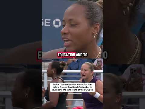 Taylor Townsend on her interaction with Jelena Ostapenko