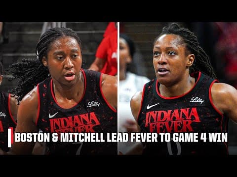 NOT DONE YET‼️ Aliyah Boston & Kelsey Mitchell lead Fever to Game 4 win over Aces | WNBA on ESPN