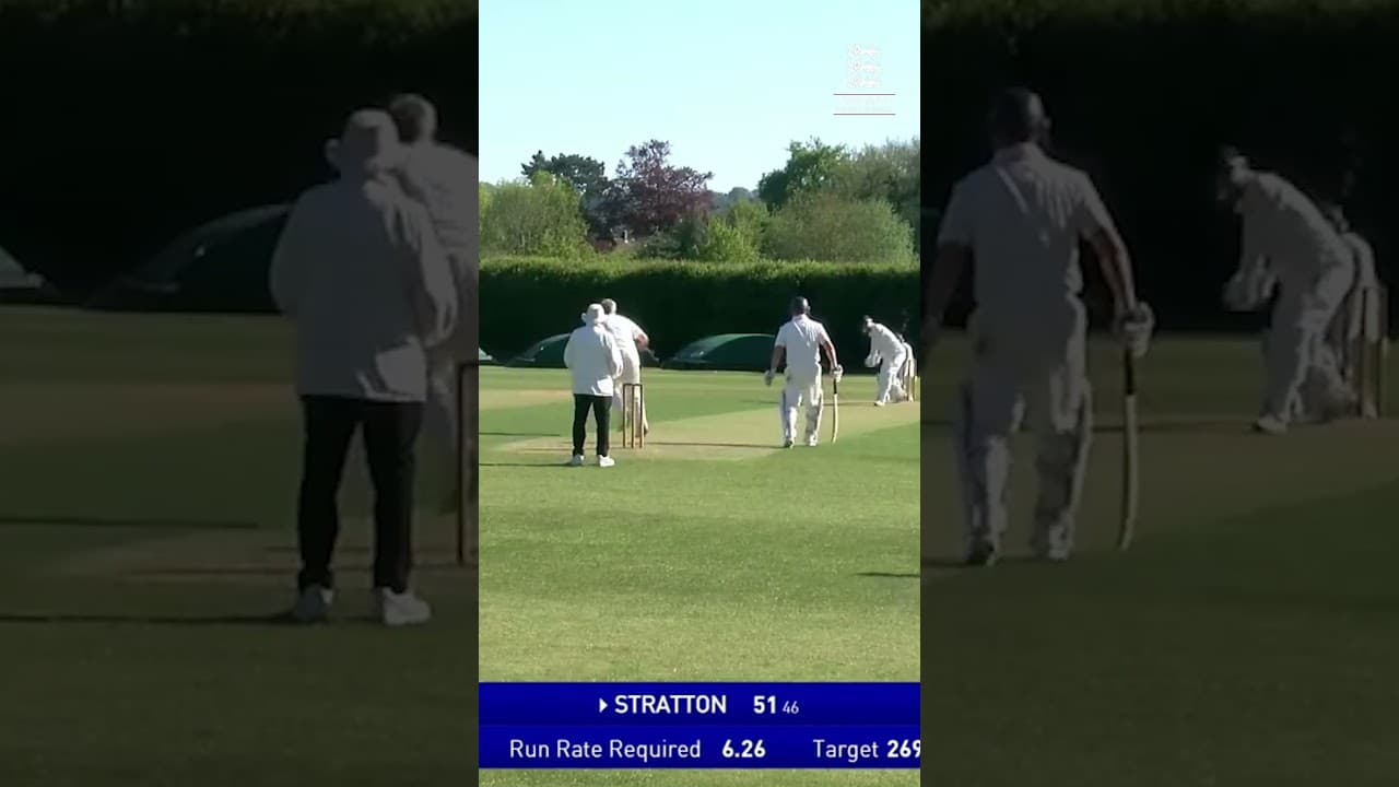 Scott Stratton went big in the intra-squad game. #seniorscricket #cricket #englandcricket