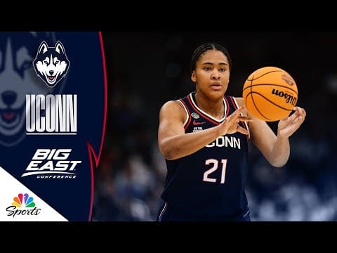 UConn's Sarah Strong working on leadership and versatility | Big East on NBC Sports (FULL INTERVIEW)