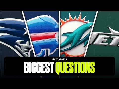 Biggest questions for each team in AFC East 🤔