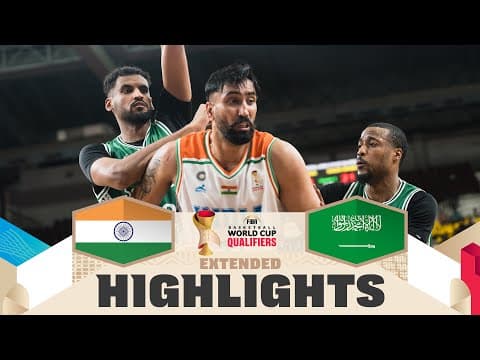 India 🇮🇳 v Saudi Arabia 🇸🇦 | Extended Highlights | FIBA Basketball World Cup 2027 Asian Qualifiers