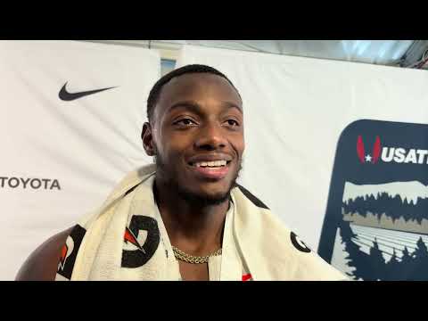 Courtney Lindsey Reacts To 9.82 PB For 100m 2nd Place At USATF Outdoor Championships