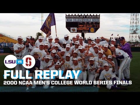 LSU vs. Stanford: 2000 Men's College World Series Finals | FULL REPLAY