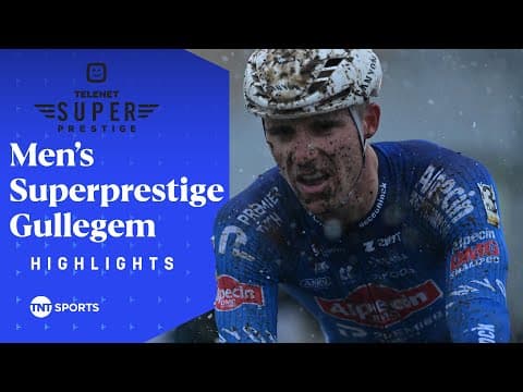 SLIM SOLO VICTORY! 🍿 | Men's Elite Superprestige Gullegem Highlights | TNT Sports Cycling