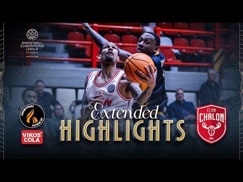 Promitheas Patras BC Vikos Cola v Elan Chalon | Full Game Highlights | #BasketballCL 2025-26